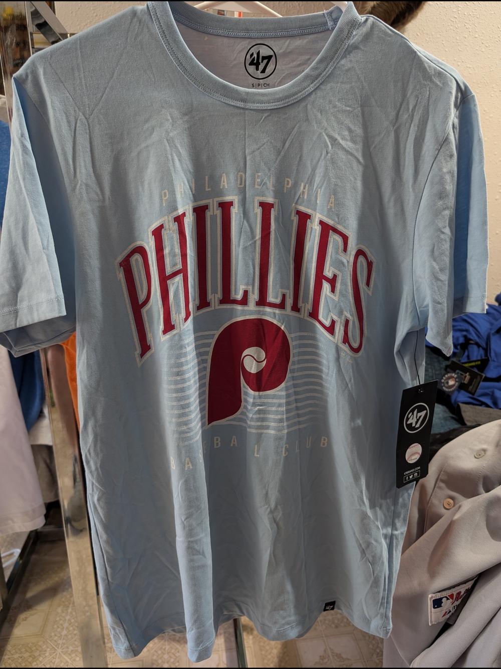 47 Philadelphia Phillies Light Blue Graphic T-Shirt